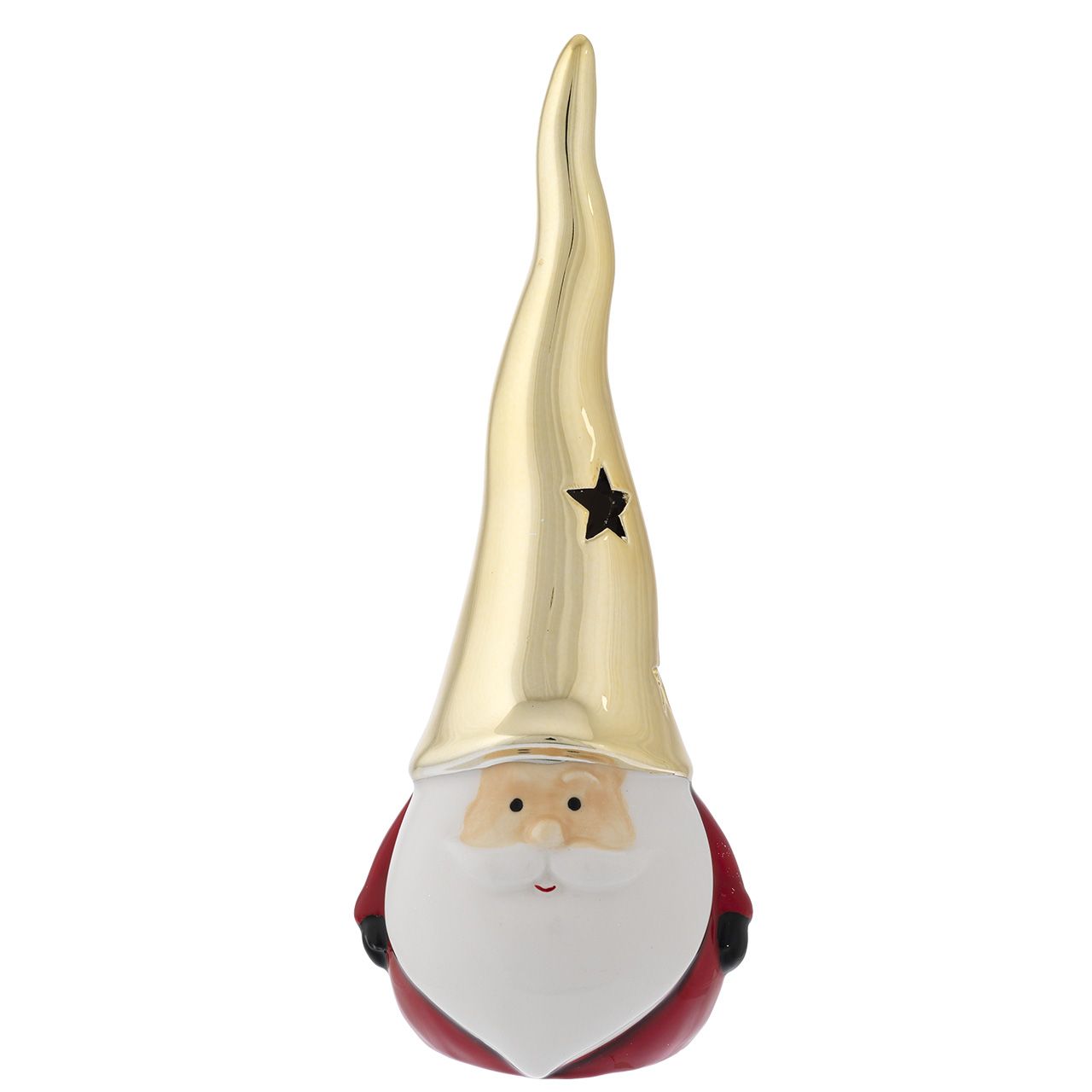BABBO NATALE DIFFUSORE H. 23 con cappello oro